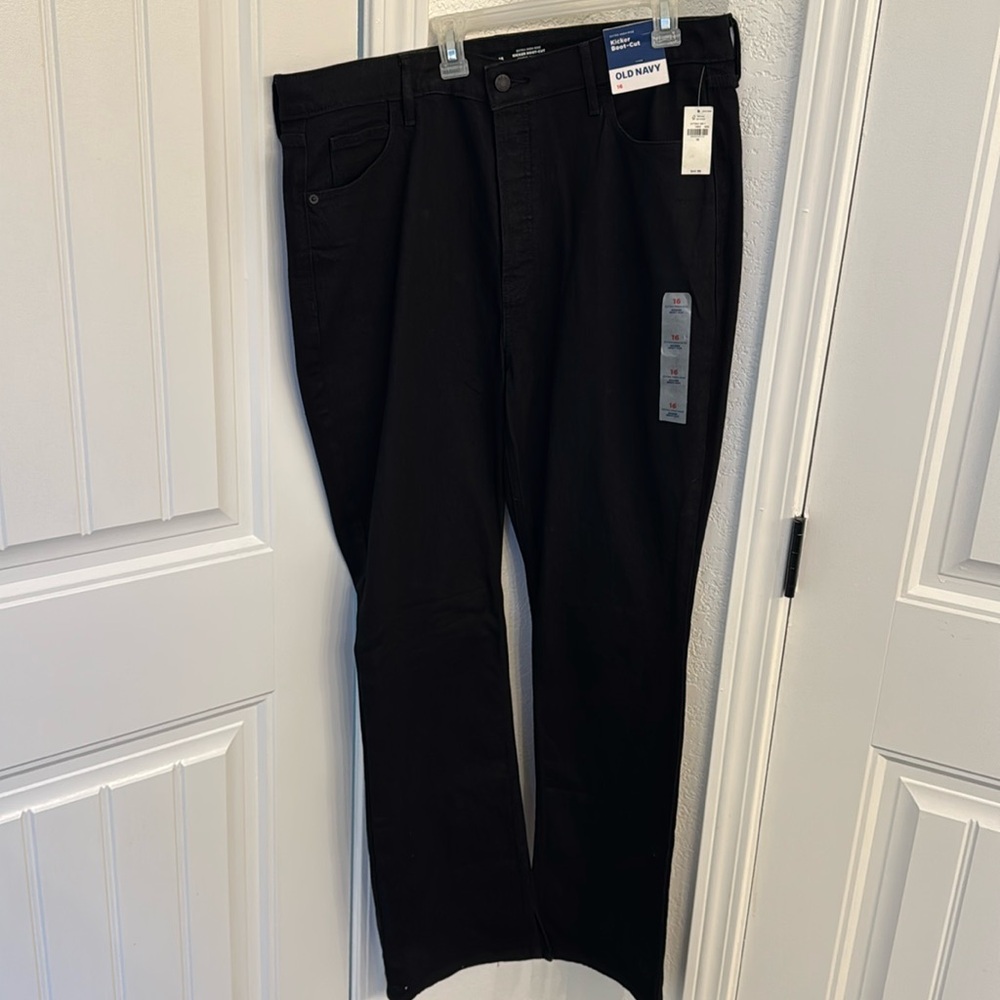 Old Navy high-rise black jeans new size 16